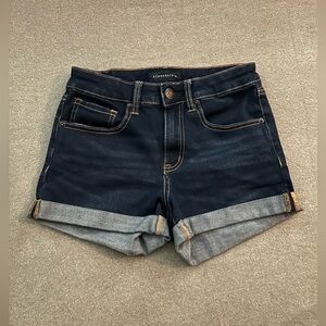 Aeropostale Women's Dark Blue Jean Shorts w/ cuff
